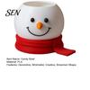 PLA 3D Printed Bowl Christmas Snowman Candy Bowl, Cute Desktop Organizer, Creative Desk Living Room Table Decor Storage Container for Holiday
