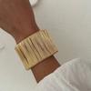 Weave Metal Wire Drawing Bangle Geometry Vintage Bracelet Adjustable Exaggerated Bracelet  Party