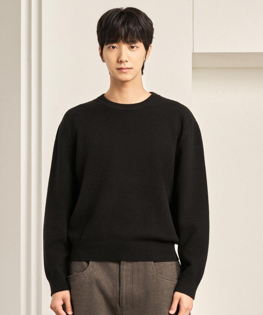 HYOJI Fw Soft Touch Round Crop Knit (7 Colors)