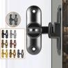 NEW Home Security Door Latch Lock Zinc Alloy Rustproof Security Lock Drill Free Anti-theft Buckle Home Accessories