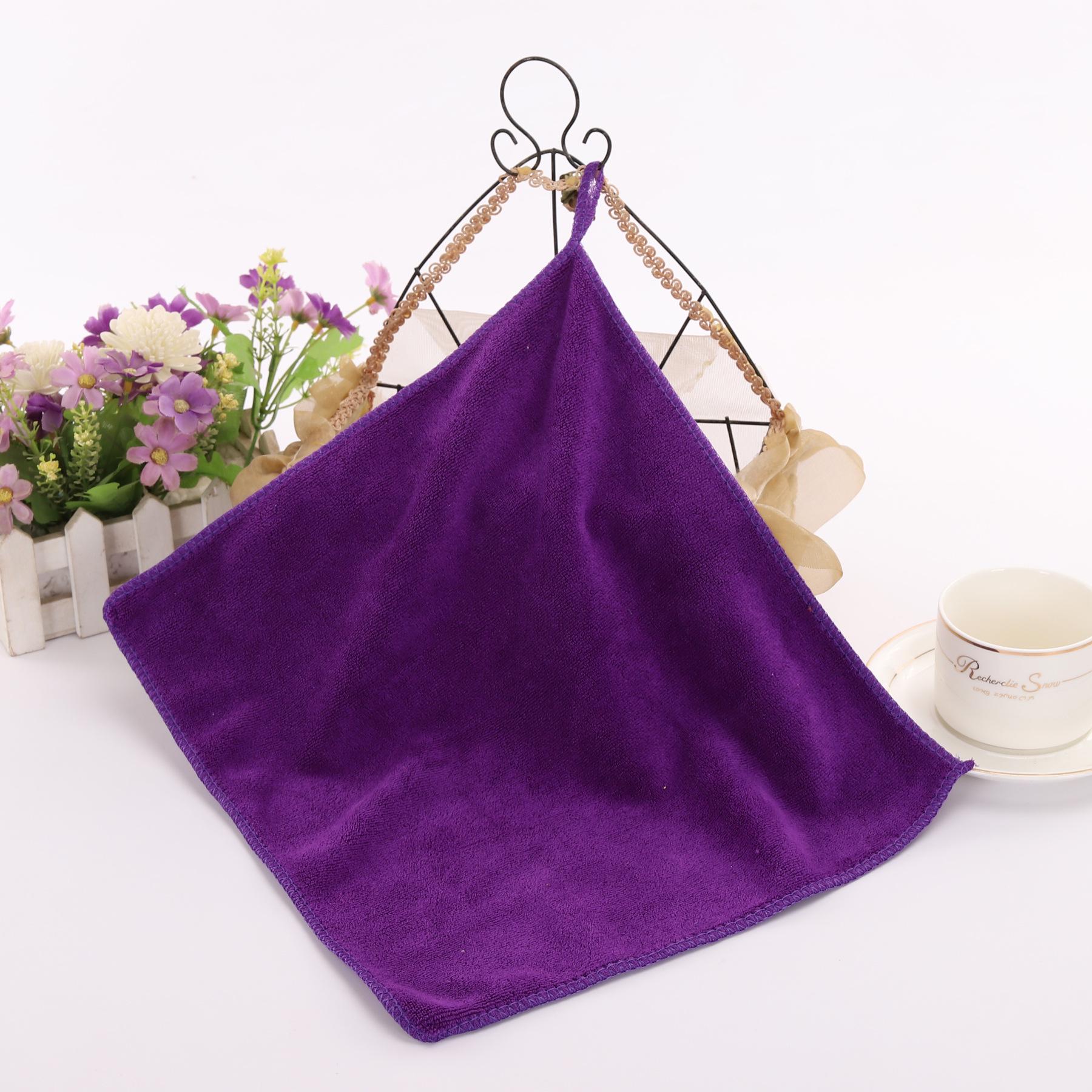 

Поглинаючий рушник для миття скла та підлоги - Серветка для миття та протирання автомобілів, налаштовуваний з логотипом Extra Thick 30x30cm фіолетовий/винний