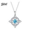 Ancient Symbolism Jewelry Celtic Knot Necklace Witches Birthstone Sparkling Symbol