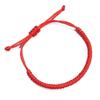 Adjustable Red Rope Bracelet with Pure Diamond Knot - Unisex Zodiac Design
