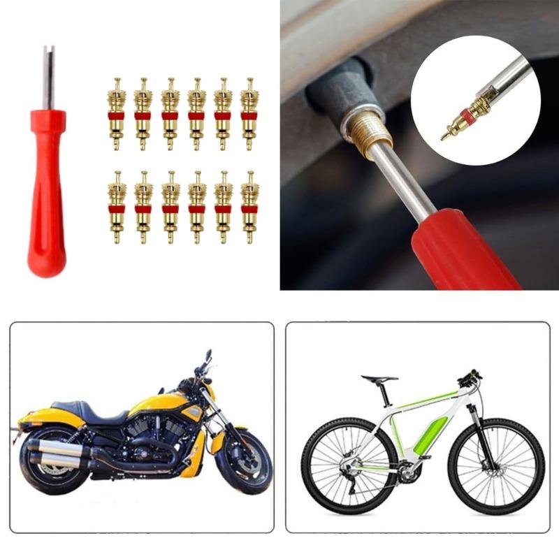 Portable Tire Valve Core Remover Installer Tool Car Tire Repair Kit Wrench Screwdriver Replacement