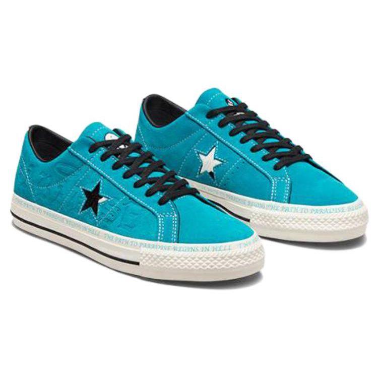 Sean Pablo X Converse One Star Pro Low Paradise - Rapid Teal Unisex Sneakers Blue Black Egret 173215C