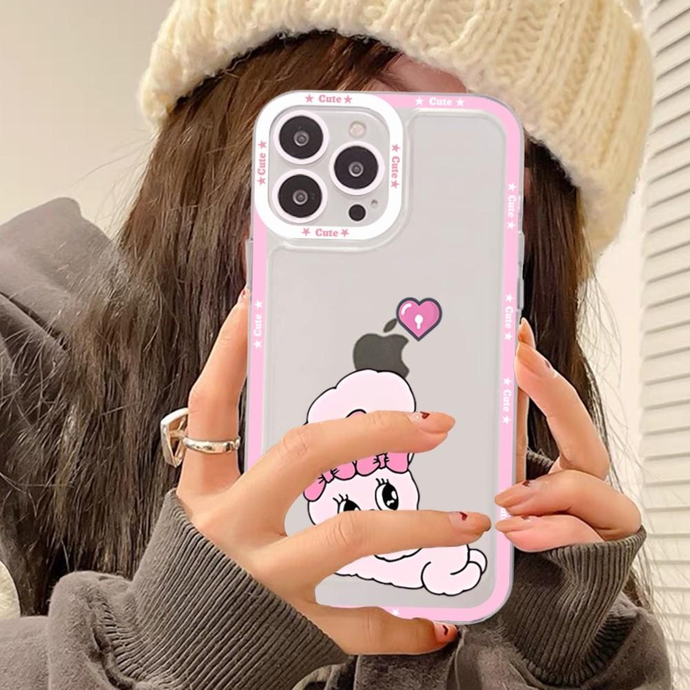 Esther Bunny Phone Case For iPhone 11 12 13 14 Mini Pro Max XR X XS TPU Clear Case For 8 7 6 Plus SE 2020