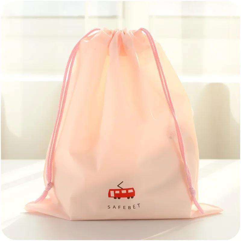 Cartoon Printed Storage Bag Nylon Waterproof Drawstring Pouch Multi-functional Portable Durable Shoes Underwear Travel Sport Bag
