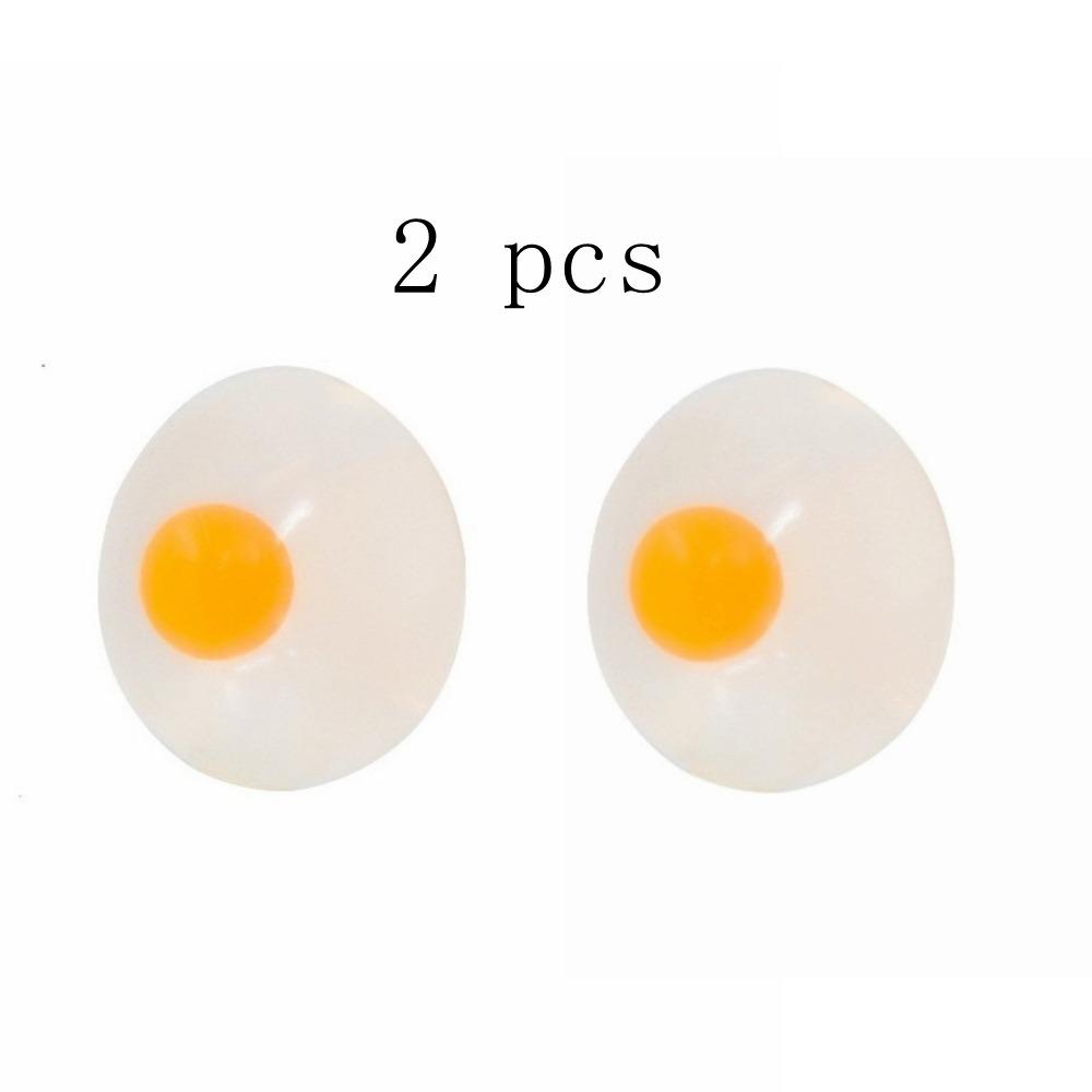 Transparent Yolk Egg Squishy Ball Pinch Toy Simulation Egg Squishy Toy Egg Fidget Toy Adults