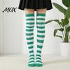 Comic-Ausstellung Outfit Accessoires Gestreifte Oberschenkelhohe Socken für Damen Mädchen, Über dem Knie Strümpfe, Mode Festlich Winter Strumpfwaren Weich Dehnbar