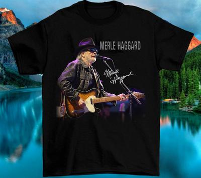 Merle Haggard Signature Cotton T- Shirt Unisex All Size S To 2345XL Unisex T-Shirt