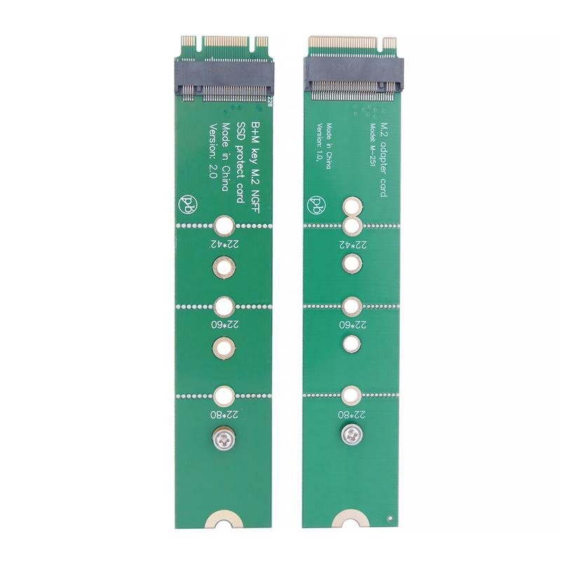 M.2 NGFF NVME AHCI Male To Female SSD Hard Disk Interface Test Protection Card B+M key Slot Extension Board