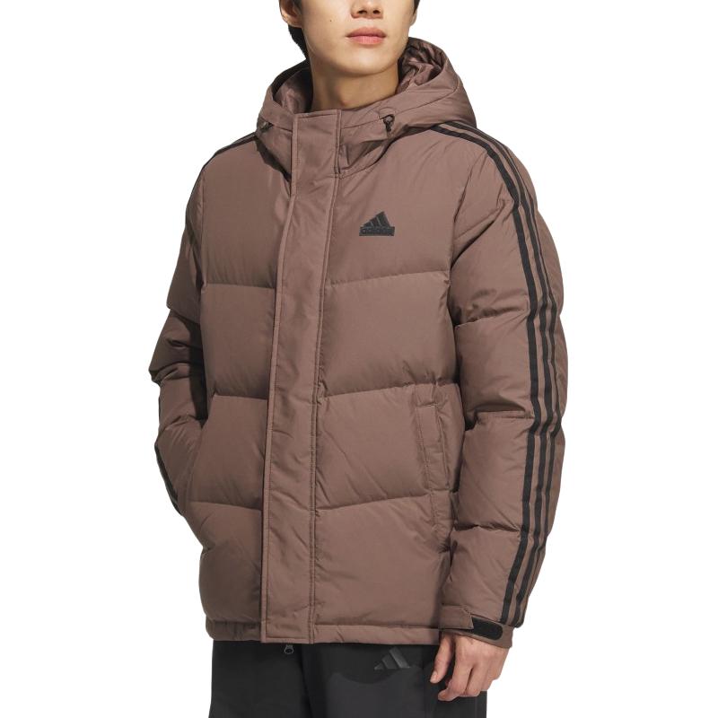 Men's Jacket Adidas Sportlife Down Jacket Unisex Stratum Dark Earthy Brown