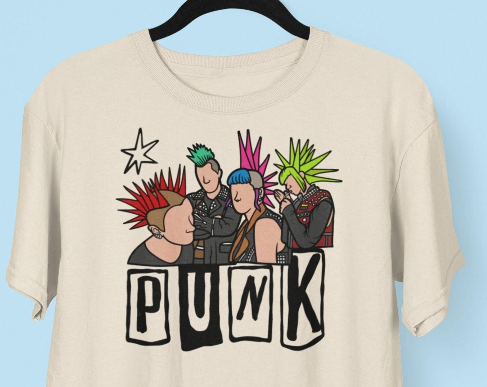 Punk Rock Graphic Tee - Unique Punk Rock T shirt For Rebels S