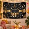 Christmas Theme Wall Tapestry, Xmas Wall Hanging, Holiday Home Bedroom Decoration