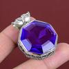 Faceted African Amethyst Pendant Vintage Design Pendant 925 Sterling Silver Pendant Handmade Jewelry Real Gemstone Pendant Engagement Gifts