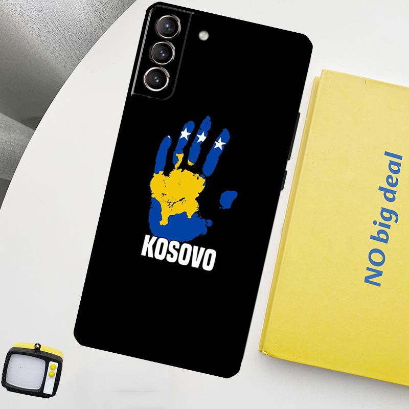 Kosovo Passport Flag Phone Case For Samsung Galaxy S25 S26 Ultra S20 S21 S22 S23 Plus S10 S25 FE S24 Ultra Cover