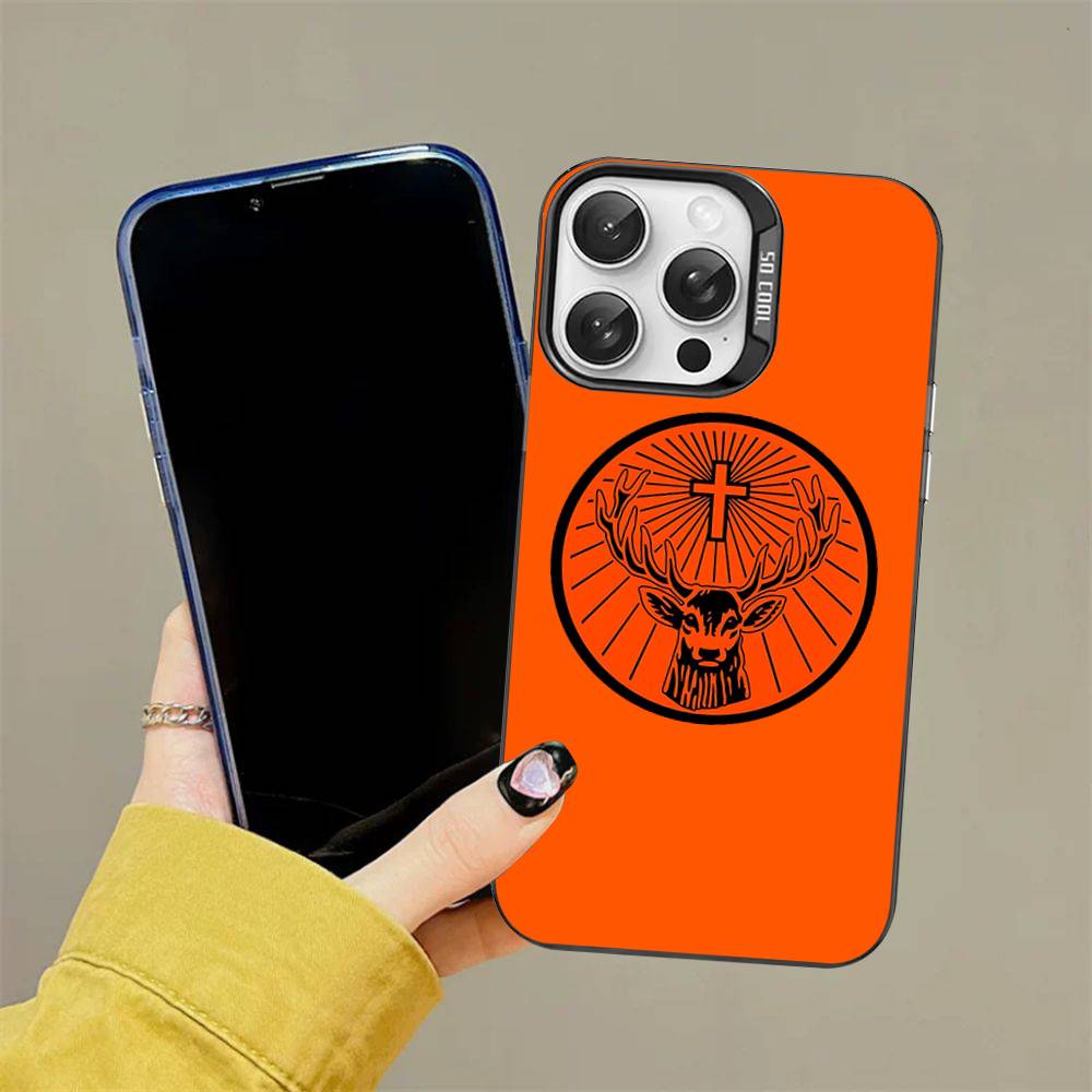 Heißes J-JaegermeisterS Handyhülle für IPhone 17 16 15 14 13 12 11 Pro Max Plus Farbe Silber Hülle