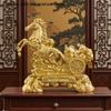 Copper Statue 2026 Year Of The Horse Feng Shui Zodiac Animal Sculpture Fortune Wealth Ornament For Desktop Bookshelf Decorative