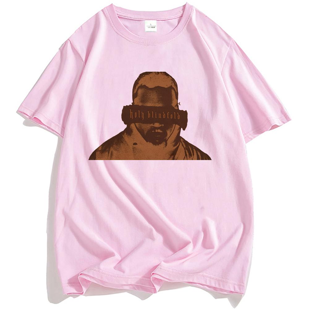 Chris Brown Holy Blindfold T-shirt Unisex Streetwear Hip Hop Summer Loose Tshirts Fashion O-neck Men Women T Shirt Graphic