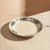 Retro Chinese Style Ceramic Plate Light Luxury Restaurant Plates Breakfast Dessert Trays Delicious Dishes Household Tableware