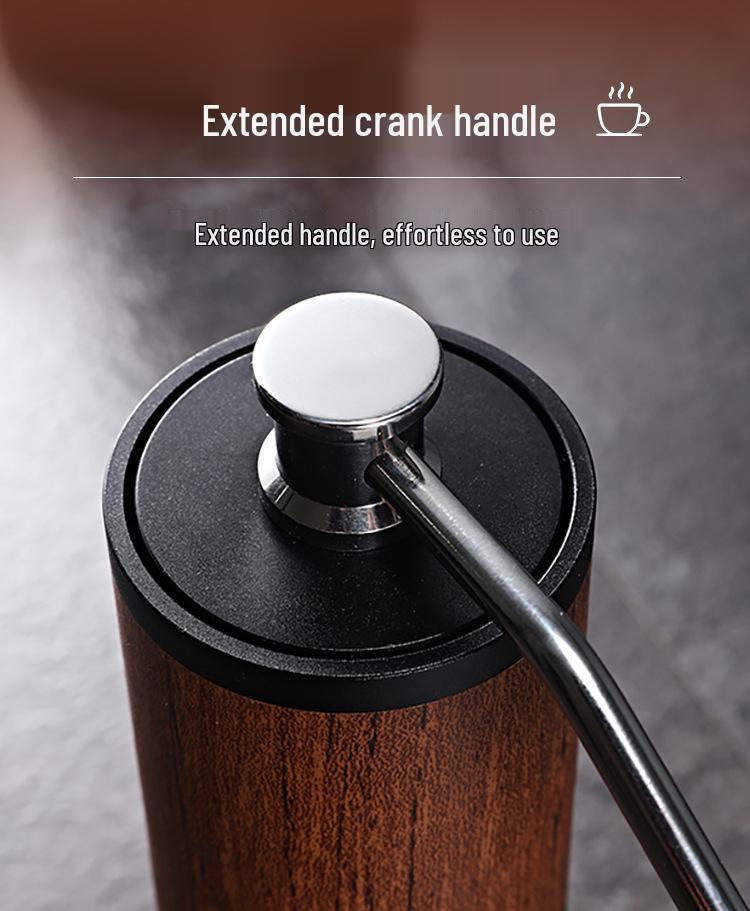 GC40 Ghost Tooth Burr Hand-Crank Manual Coffee Grinder - Portable Stainless Steel Coffee Bean Grinder