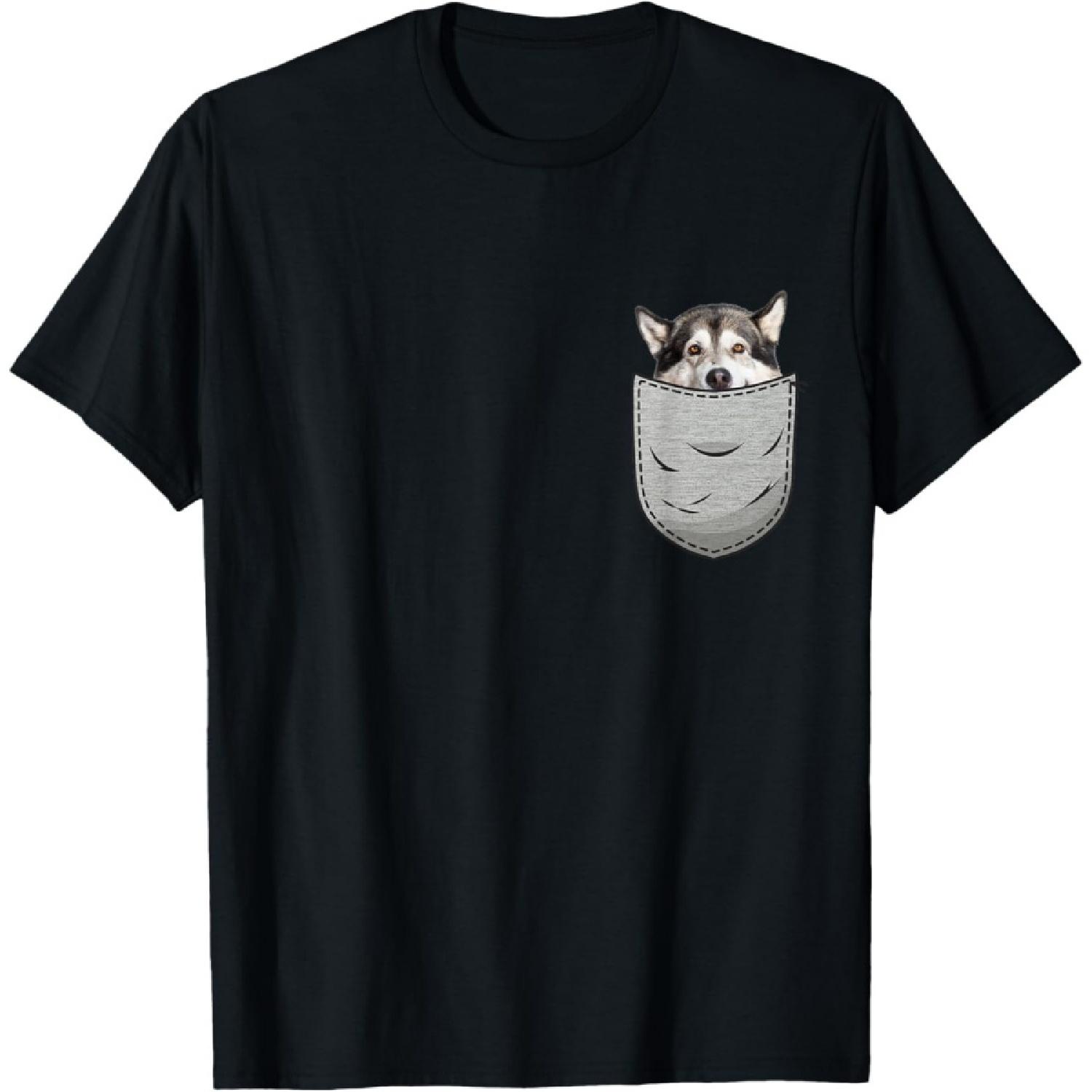 

Mal Mally Pocket Chest Bag for Alaska Dog Owners Men Women Girls Kids T-Shirt XXXXXL чорний