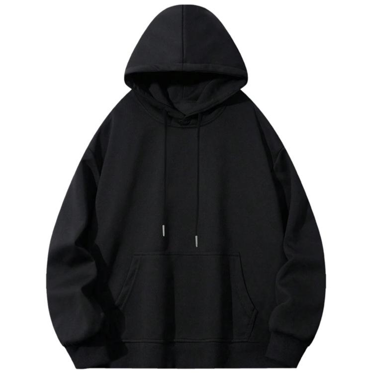 

Men s Versatile Basic Hoodie Sweatshirt - Multiple Colors, Plus Velvet Option XS чорний