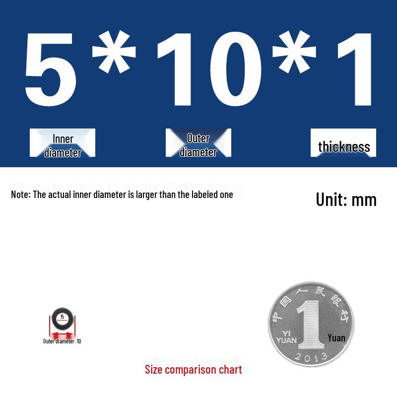 Galvanized Metal Flat Washer - Thin, Thickened, Enlarged Edge, Round, Sizes M3 to M10