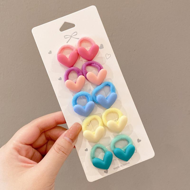 10-30PCS/Set, Cute Cartoon Animals, Hair Bands, Girls, Elastic Rubber Band, Headwear, Hair Accessories