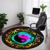 1pc Yin Yang Symbol Chair Carpet for Office Non-Slip Mat for Office - Decorative Floor Mat Yy251030264
