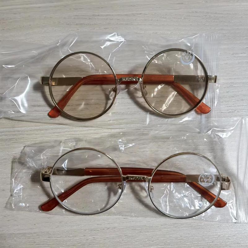 

Солнцезащитные очки из хрустального стекла в ретро круглой оправе без диоптрий для мужчин и женщин, плоская линза, защита глаз от УФ-лучей