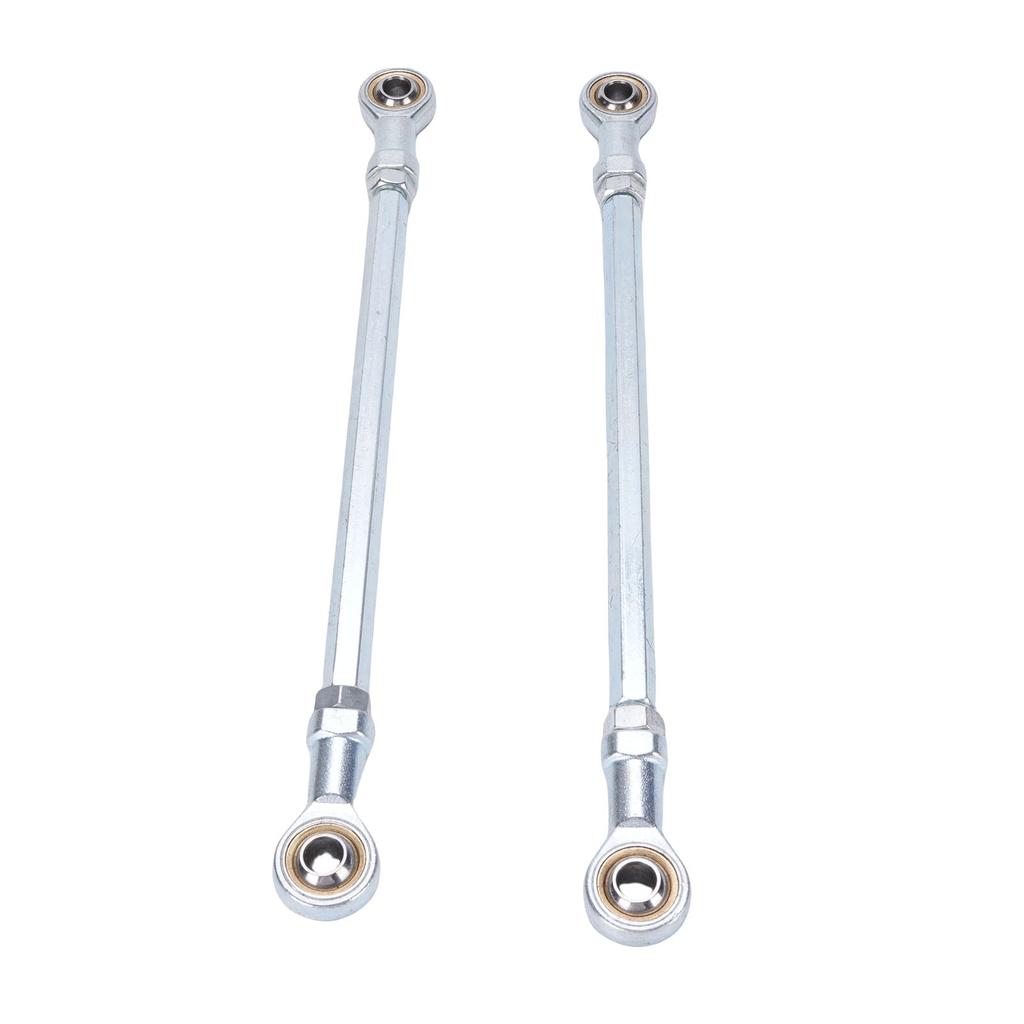 1 Pair 255mm Steering Tie Rod Kit Steel Alloy 8mm Ball Joint Tie Rod End Assembly for Go Kart Drift Trike ATV Quad Mini
