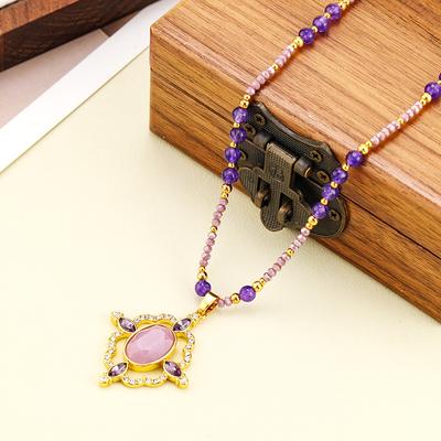 Women's Light Luxury Design Elegant Vintage Imitation Pearl Pendant Necklace Fashionable And Versatile Niche Design Necklace