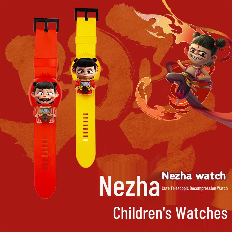 Orologio Elettronico Decompressione Nezha - Edizione Ragazzo Magico, Regalo di Capodanno Ideale per Bambini della Scuola Elementare.