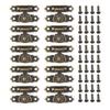 Jewelry Storage Hardware Fastener with Screws for Wooden Chests, Decorative Metal 10Pcs for Repair and DIY Projects