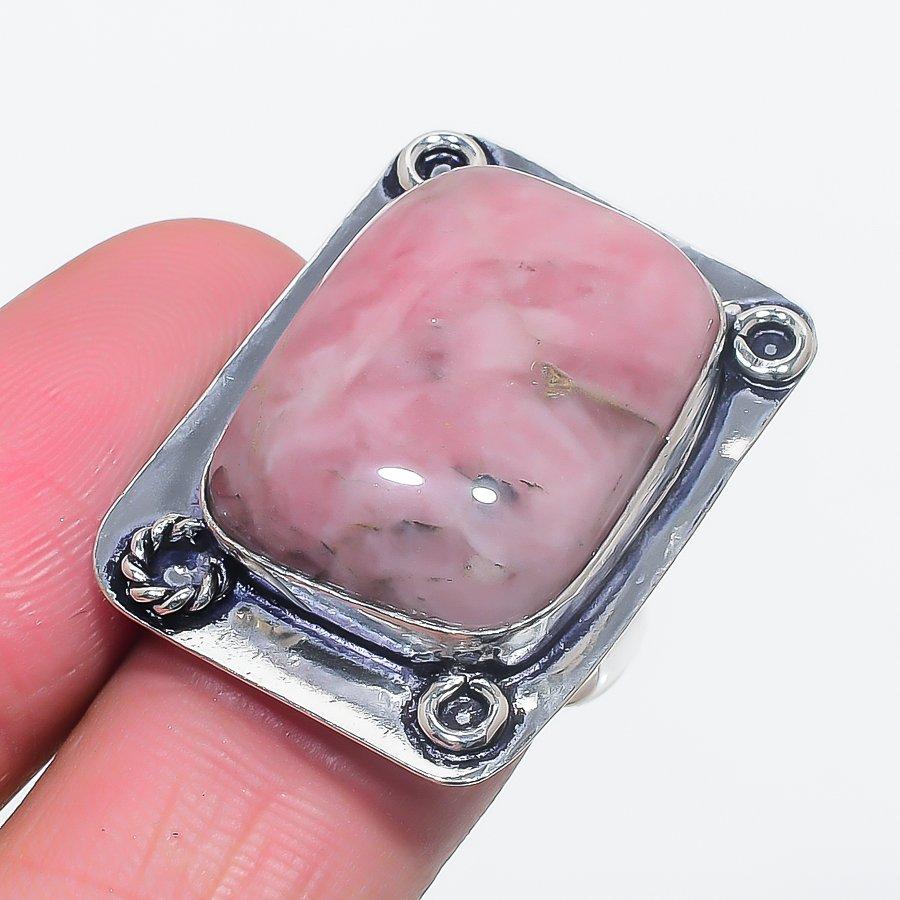 

Кольцо из серебра 925 пробы с натуральным розовым опалом, размер 7 Y4L50