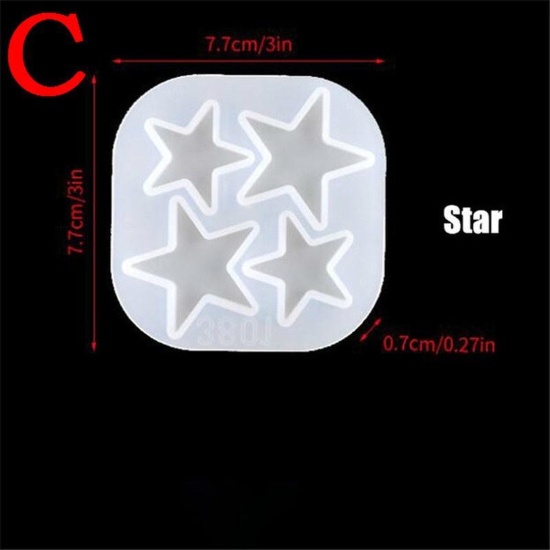 DIY Ručně vyráběná forma Hvězda Slunce Měsíc Silikonová pryskyřičná forma Šperky Ozdoby Pryskyřičná forma Silikonová