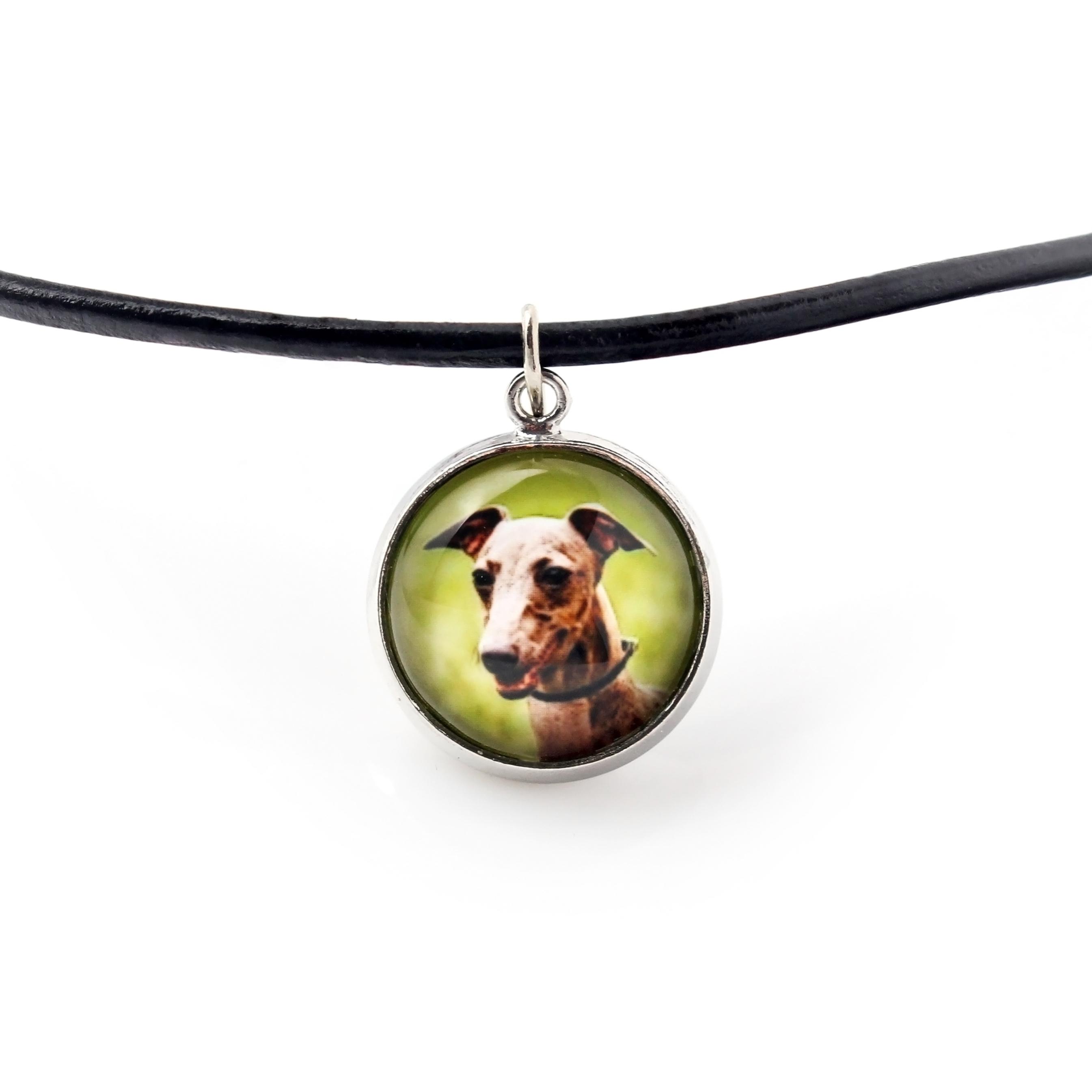 

Azawakh, Tuareg Sloughi - necklace pendant with your photo, handmade, handcrafted jewelry by Art-Dog brand срібний