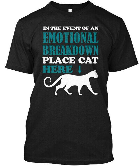 Cat Funny In The Event Of An Emoti Tshirt Size S To 5xl