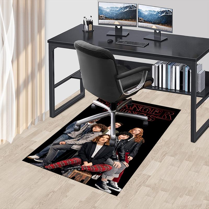 1pc Stranger Things Scifi Adventure Carpet for Playroom Bedroom Living Room Sofa Home Decor,kids Game Area Rug Non-slip Floor Mat Y72983