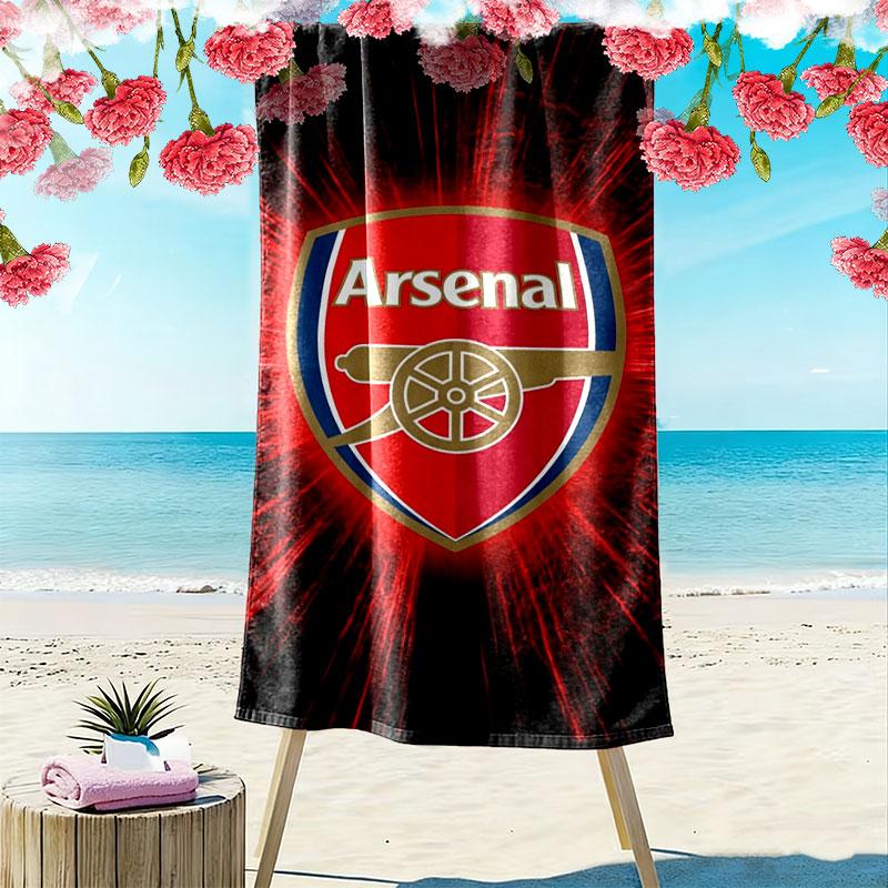 Arsenal F Print Beach Towel, Large Soft Quick Dry Towel for Beach Camping Swimming