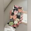 Cartoon Cute Cat Transparent Phone Case Suitable for iPhone 17 16 15 14 13 12 11Pro/Max/Plus Anti Drop and Shockproof Back Cover
