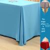 Anluying Solid Color Fabric Tablecloth