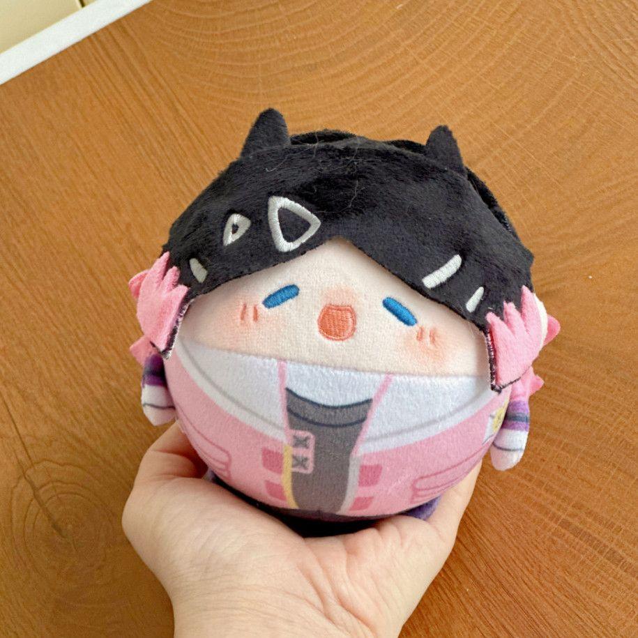 | 10cm Niedliche Runde Eiform Plüschpuppe, Valorant Spiel & Anime Stil, Weiches Kuscheltier, Sammlerstück Geschenk About 10cm