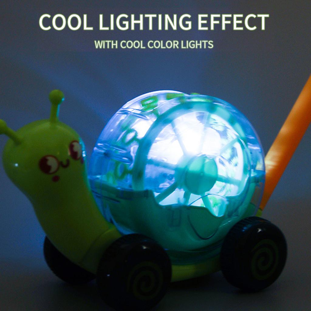 Mașină de tuns iarba Bubble Jucărie pentru copii mici cu lumină LED, Jucărie de împingere manuală de vară, rezistentă la cădere, Bubble