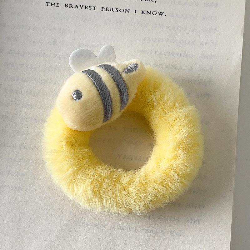 5pcs New Soft and Fluffy Bee Hairband for Girls; Cute and Sweet Cartoon Hair Accessory