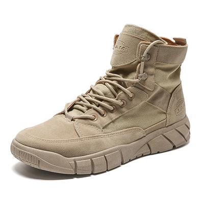 Cizme de luptă Kaki Desert Brown Pantofi Cizme ușoare de antrenament Cizme de drumeție pentru cizme tactice pentru bărbați Pantofi de drumeție în aer liber