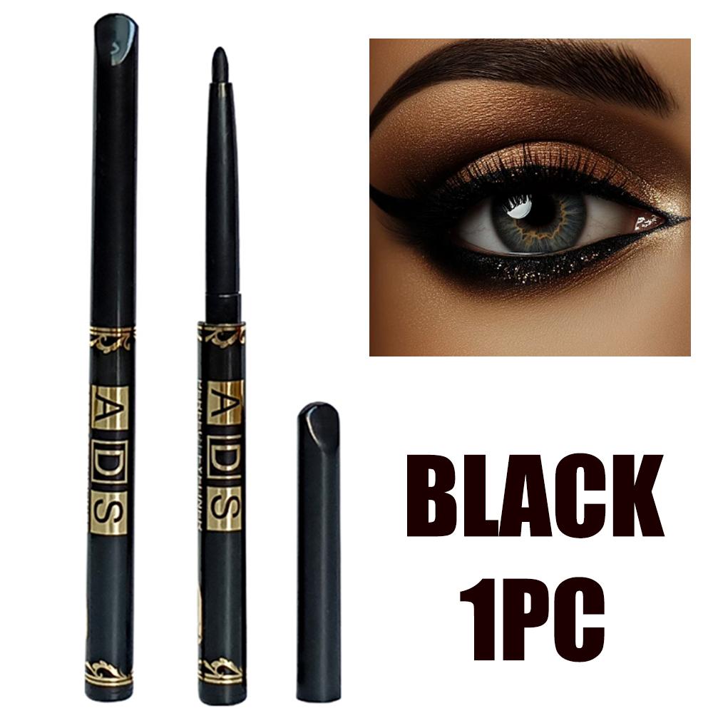

3Pcs Waterproof & Sweat-Proof Black Eyeliner Pencil - Long-LastingSmudge-Proof for Bold Eye Makeup, Easy Glide Formula for Perfe