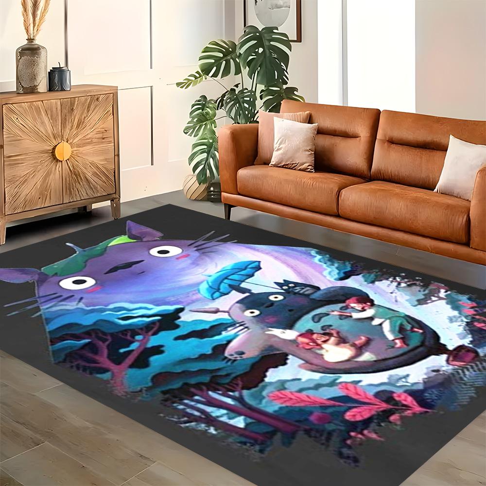 My Neighbor Totoro Fantasy for Living Room Rug, Bedroom, Study Room, Hallway Decoration, Perfect for Home Decoration or Holiday Gifts
