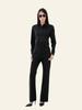 Deoineoseu Mid-Waist Tailored Slacks (Black)